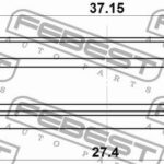 Сальник привода 27.4X37.15X7.9X7.9 FEBEST
