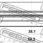Сальник привода 38.1X58.2X8.8X15.6 FEBEST