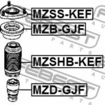 Отбойник передн амортизатора MAZDA 6 GJ 2012-2012 MZD-GJF FEBEST
