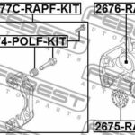Втулка направляющая суппорта тормозного переднего комплект (на одну сторону) FEBEST