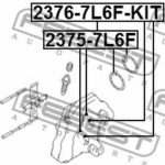 Поршень суппорта тормозного переднего ремкомплект FEBEST