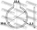 КОЛЬЦО СТОПОРНОЕ 30.6X2.3 MITSUBISHI L200 05- FEBEST