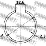 КОЛЬЦО СТОПОРНОЕ 30.6X2.3 MITSUBISHI L200 05- FEBEST
