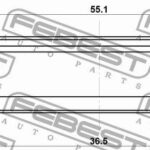 Сальник масляного насоса 36.5X55.1X7.8X7.8 FEBEST