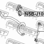 Втулка передн стабилизатора NISSAN QASHQAI 2006.12-2013.12 NSB-J10E22F FEBEST