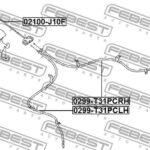 Трос ручного тормоза FEBEST
