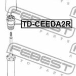 ОТБОЙНИК ЗАДНЕГО АМОРТИЗАТОРА подходит для HYUNDAI I30 2012-2017 KD-CEEDA2R FEBEST