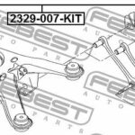 Болт с эксцентриком AUDI A8 (D3/4E) 2002-2010 2329-007-KIT FEBEST