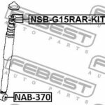 Сайлентблок заднего амортизатора FEBEST