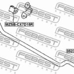 Втулка стабилизатора задняя MAZDA CX-7 07- MZSB-CX7D15R FEBEST