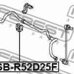 Втулка стабилизатора передняя NISSAN PATHFINDER R52, INFINITI QX60 NSB-R52D25F FEBEST
