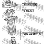 Пыльник переднего амортизатора с отбойником комплект FEBEST