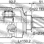 ШРУС ВНУТРЕННИЙ 21X34.9X22 OPEL CORSA D 06- FEBEST