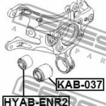 Сайлентблок задн цапфы нижний KIA C'EED II 2012- KAB-037 FEBEST