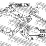 Сайлентблок подрамника NISSAN QASHQAI NMB-T31F FEBEST