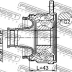 ШРУС карданного вала MITSUBISHI L200 KA,KB# 2005.12-2013.01 0411-KB4SHA FEBEST