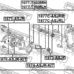 Суппорт тормозной задний левый (со скобой) FEBEST