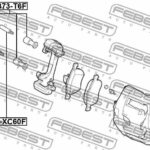 Пыльник направляющей суппорта тормозного переднего комплект FEBEST