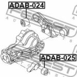 Сайлентблок заднего дифференциала FEBEST