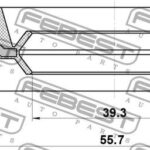 Сальник привода 39.3X55.6X9X10.5 FEBEST