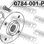 Шпилька колёсная PCS 10 FEBEST 0784001PCS10