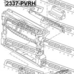 Кронштейн передней несущей панели левый FEBEST