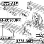 Ремкомплект суппорта тормозного переднего (на одну сторону) FEBEST