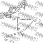 Сайлентблок задней поперечной тяги комплект FEBEST