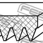 Ремень поликлиновой 6 клинов FEBEST