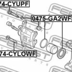 Ремкомплект суппорта тормозного переднего (на одну сторону) FEBEST
