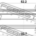 Сальник привода 33.7X52.2X7.9X7.9 FEBEST