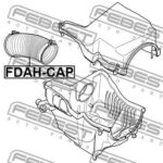 Патрубок фильтра воздушного FEBEST