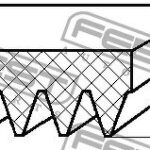Ремень поликлиновой 6 клинов FEBEST