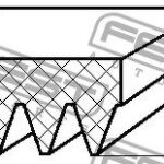 Ремень поликлиновой 5 клинов FEBEST
