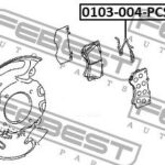 Пружина прижимная тормозных колодок PCS 10 FEBEST