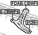 Сайлентблок задний переднего рычага FEBEST