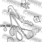 Ролик натяжной FEBEST