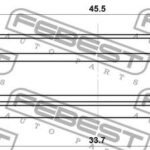 Сальник привода 33.7X45.5X7X7 FEBEST