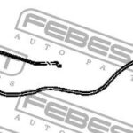 Трос привода открывания замка капота FEBEST