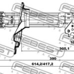 Амортизатор задний левый GAS.TWIN TUBE FEBEST