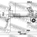 Амортизатор передний правый GAS.TWIN TUBE FEBEST
