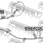 Трос ручного тормоза правый FEBEST