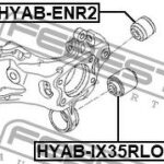 Сайлентблок задней цапфы нижний FEBEST