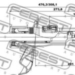 Амортизатор передний левый GAS.TWIN TUBE FEBEST