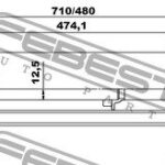 Амортизатор задний GAS.TWIN TUBE FEBEST
