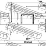 Амортизатор передний левый GAS.TWIN TUBE FEBEST