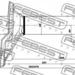 Амортизатор задний левый GAS.TWIN TUBE FEBEST