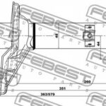 Амортизатор задний правый GAS.TWIN TUBE FEBEST