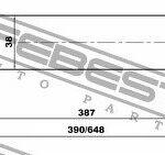 Амортизатор задний GAS.TWIN TUBE FEBEST 18656540R