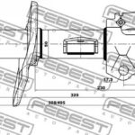Амортизатор передний правый GAS.TWIN TUBE FEBEST